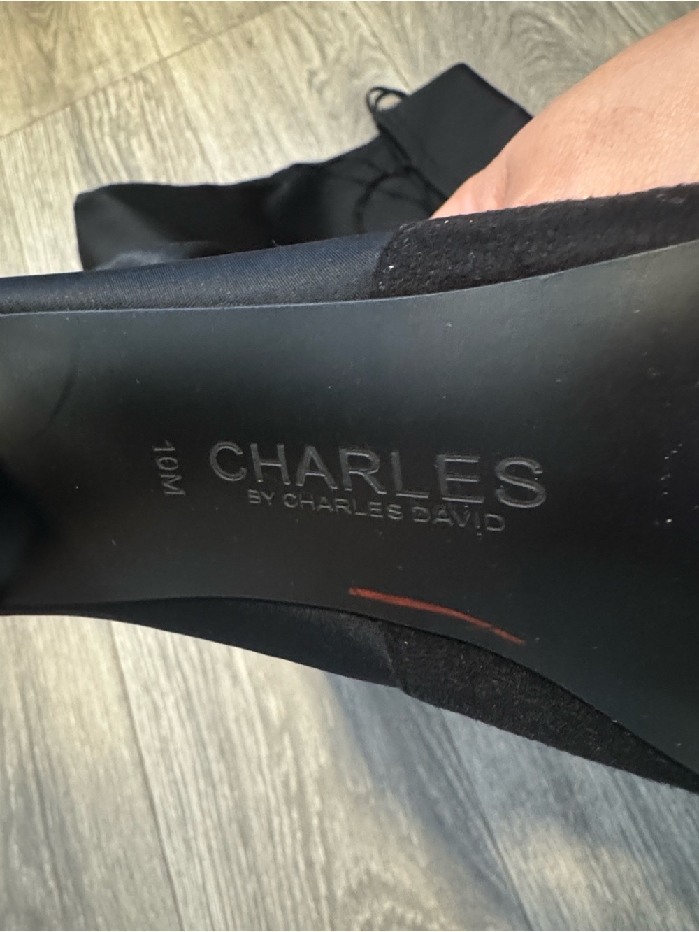 Charles by Charles David Black Over-the-Knee Tie-Back Stretch Boots - Picture 3 of 5